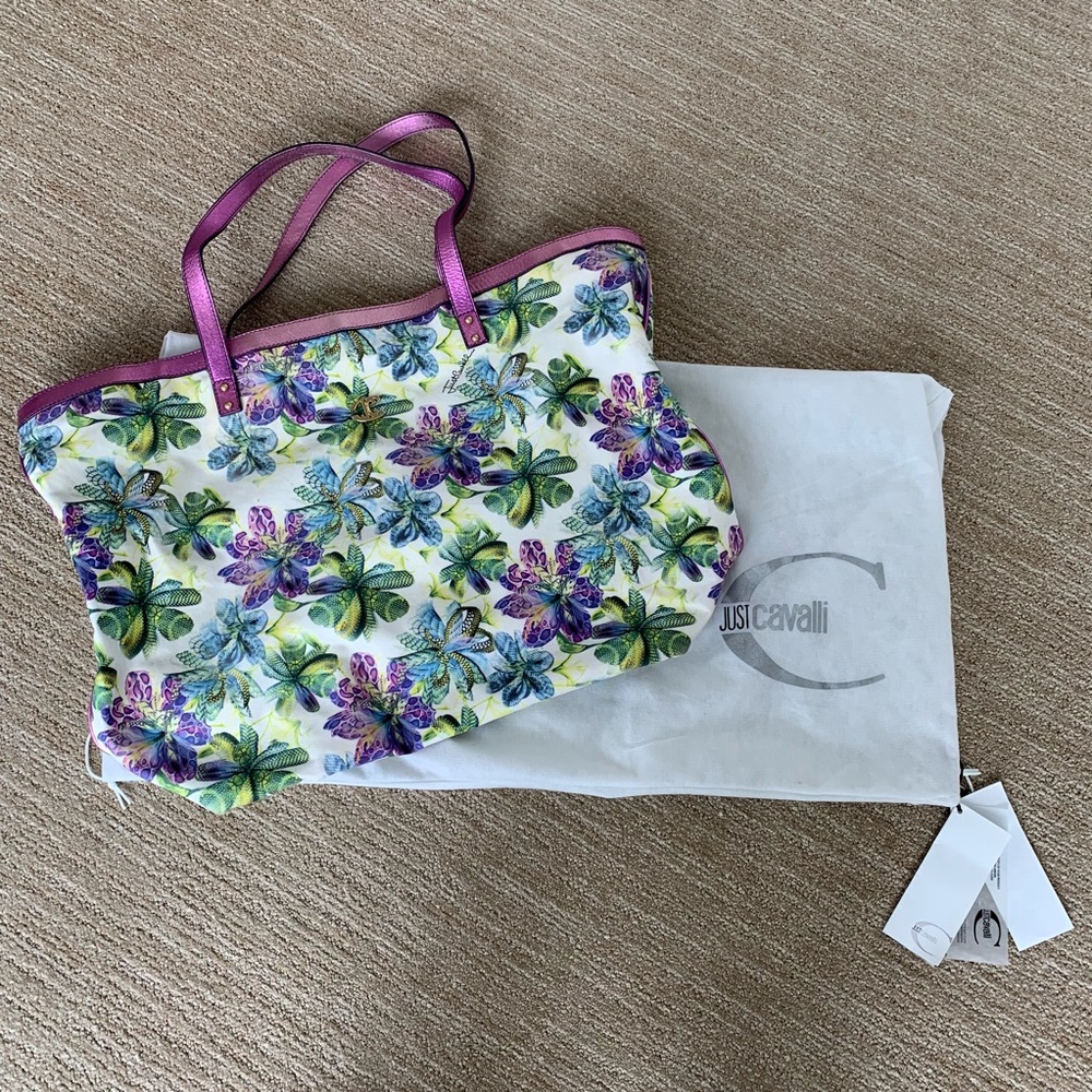 Just Cavalli Avatar Python Shopper Tote - image 1